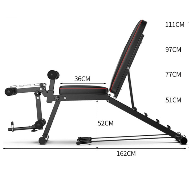 Multi function Adjustable Decline Incline Workout Weight Bench with Leg Press